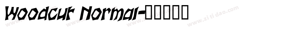 Woodcut Normal字体转换